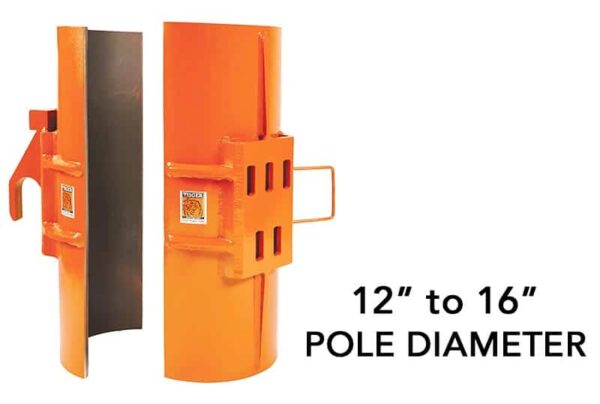 SP100 is a Clamshell attachment to remove 12" to 16" metal poles